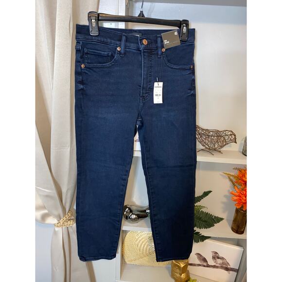 NWT $80 EXPRESS size 4S Slim Mid Rise Blue Jeans - Picture 1 of 9